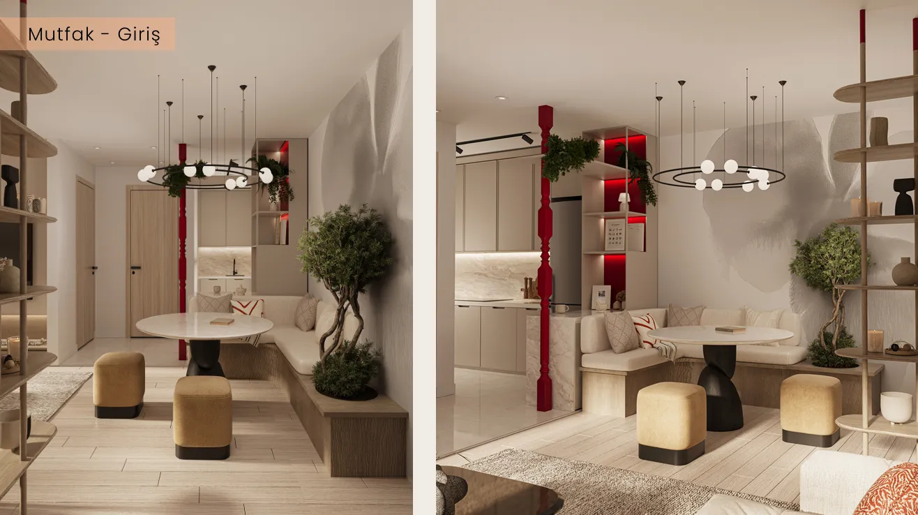 AI Evi - Konut iç mimari projesi